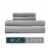 Hotel by Park Avenue Cotton Rich Sheet Set - Grey Perspective: front