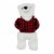Tall Tails PT707 12 inch Plaid Polar Bear Dog Toy with Squeaker Perspective: front