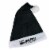 Fun World Black and White 'Bah Humbug' Unisex Adult Christmas Santa Hat Costume Accessory - Perspective: front