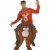 Fun World Brown and Red Carry Me Festive Reindeer Adult Costume - One Size Perspective: front
