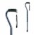 DESIGNER OFFSET CANE - BLUE Perspective: front