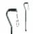 Designer Offset Cane - Green Perspective: front