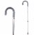 Compass Health Brands Womens Round Handle Cane - Silver Perspective: front