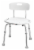 Carex Adjustable Bath & Shower Seat with Back Perspective: front