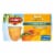 Del Monte® Diced Peaches Fruit Cup Snacks No Sugar Added 4 Pack Perspective: front