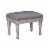 Ashley Furniture Coralayne Upholstered Wood Stool in Silver Perspective: front