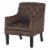 Ashley Drakelle Tufted Accent Chair in Mahogany Perspective: front