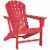 Ashley Furniture Sundown Treasure Adirondack Chair in Red Perspective: front
