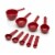 KtichenAid® Red Measuring Cups/Spoon Set Perspective: front