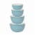 KitchenAid® Prep Bowls Set Mineral Water Perspective: front