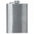 Maxam 8 Ounce Stainless Steel Flask Lightweight Drinking Flask with a Screw-On Leak Proof Lid Perspective: front