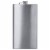 Maxam Stainless Steel Flask with a Screw-On Leak Proof Lid Polished Silver 12 Ounce Perspective: front