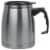 Maxam Double Wall Stainless Steel Boat Mug 16 Ounce Wide Non-Slip Base Perspective: front