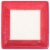 Caspari Red with Grosgrain Border Paper Dinner Plate Perspective: front