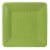 Caspari Paper Grosgrain Border Salad - Dessert Plate Moss Green Perspective: front