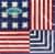 Caspari Williamsburg Napkins - 20 pk - Vintage Quilt Perspective: front
