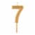Caspari Number 7 Candle - Gold Perspective: front