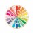 Caspari Color Wheel Paper Plates Perspective: front