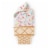 Ice Cream Cone Shaped Stick-On Phone Wallet Perspective: front
