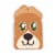 Dog Shaped Stick-On Phone Wallet Perspective: front
