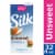Silk Dairy Free Shelf Stable Unsweeted Original Almond Milk Quart Perspective: front
