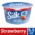 Silk Strawberry Almond Milk Yogurt Alternative Cup Perspective: front