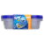 Ziploc® Divided Rectangle BPA-Free Plastic Snap Seal Food Storage Container - 2 pack Perspective: front