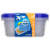 Ziploc® Rectangle BPA-Free Plastic Snap Seal Food Storage Container - 2 pack Perspective: front