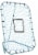Franklin MLB Adjustable Infinite Angle Return Net - Black/Blue Perspective: front