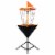 Franklin Metal Chain Disc Golf Target - Black/Orange Perspective: front