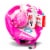 Franklin Sports Air Tech Baseball Glove with Ball - White/Pink Perspective: front