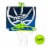 Nerf Nerfoop Mini Over the Door Basketball Hoop Set - Green Perspective: front