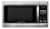Emerson Professional Series Stainless Steel Microwave Oven - Silver Perspective: front
