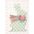 Pictura Green Gingham Plaid Patterned Bunny with Repeating Embossed Butterflies Easter Card Perspective: front