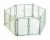 North States Superyard Classic Infant Play Yard - Light Gray Perspective: front