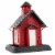 North States Lil Red School House Village Collection Bird Feeder  9084 Perspective: front