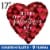 Romantic Glow Happy Valentine's Day Helium Filled Balloon - Red Perspective: front