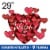 Romantic Glow Happy Valentine's Day Oversized Helium Filled Balloon - Big Heart Perspective: front