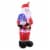 8ft Inflatable Santa Holding Swirling Lights Snow Globe Perspective: front