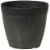 Novelty Dolce Round Planter - Black Perspective: front