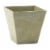 Novelty Artstone 8 x 7.81 in. Mint Resin & Stone Powder Ella Flower Pot Perspective: front