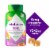 vitafusion Sugar Free Melatonin Peach & White Tea Flavored Sleep Support Gummy Supplement 3mg Perspective: front