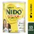 NIDO Fortificada Powdered Drink Mix - Dry Whole Milk Powder with Vitamins and Minerals Canister Perspective: front