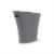 Umbra 082610-149 2 gal Skinny Can, Charcoal Perspective: front