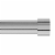 Umbra® Cappa 36 to 66-Inch Adjustable Single Curtain Rod Set in Nickel/Silver Perspective: front