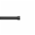 Cappa Umbra Expandable Single Curtain Rod in Brushed Black Perspective: front