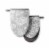 Martha Stewart Floral Vine Oven Mitts - Gray Perspective: front