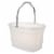 Casabella 4 Gallon Storage Bucket Caddy Bin - White Perspective: front