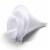 Three-Piece Plastic Funnel Set - White Perspective: front
