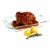 Norpro® Nonstick Silicone Roasting Rack in Red Perspective: front